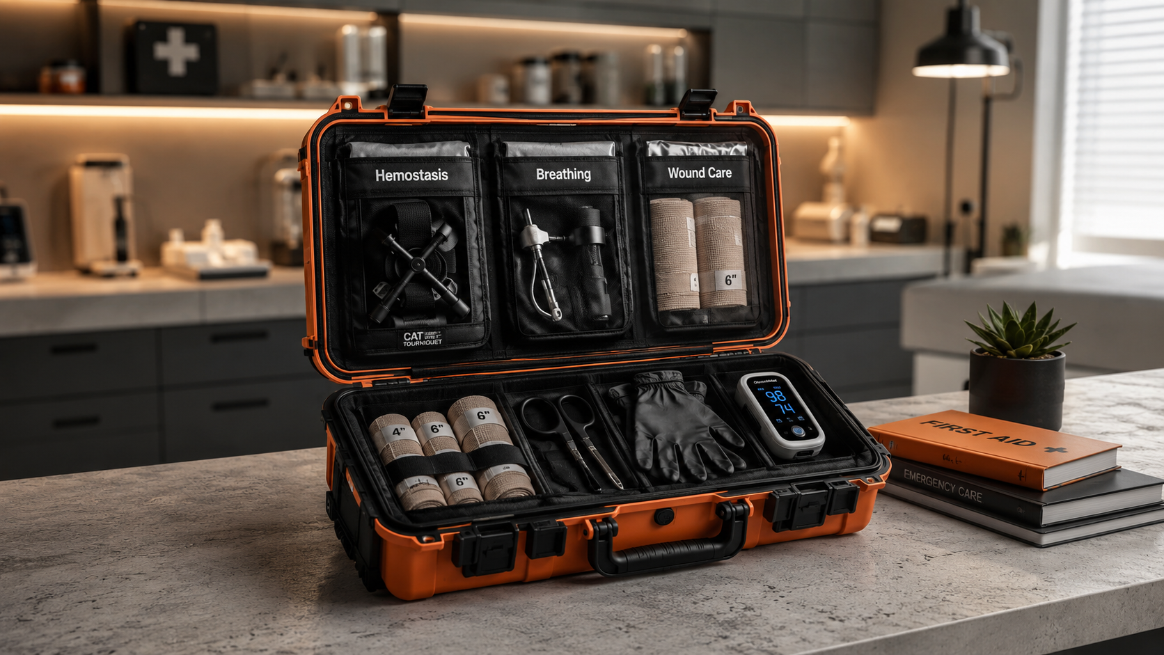 Профессиональный медицинский набор первой помощи с секционной укладкой
