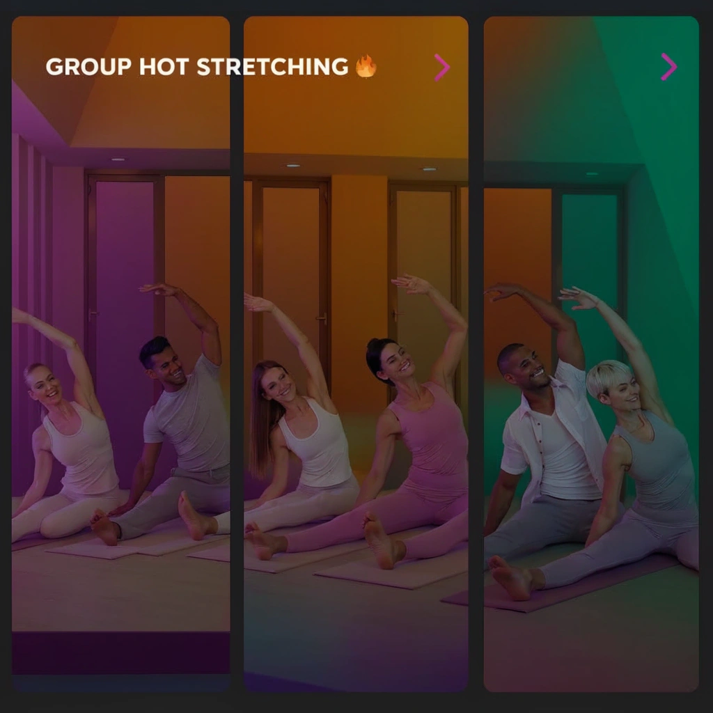 Безопасная растяжка Hot Stretching в климатической камере фитнес-зала на улице Острякова